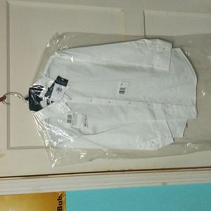 LRL woman's white button down shirt in medium
